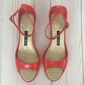 Melissa + Triton sandal heels.